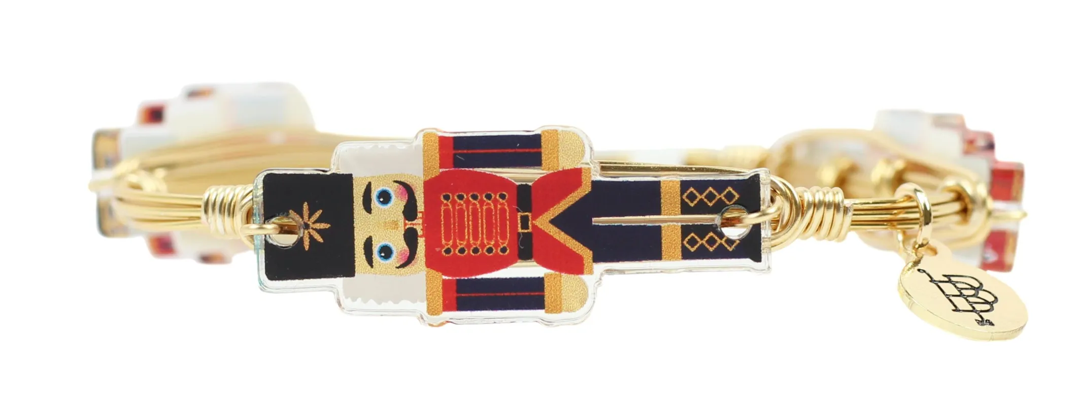 The Nutcracker Bangle Bracelet - Red & Black sold by Bourbon and Bowties