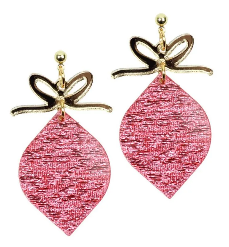 The Pink Ornament Earring sold by Bourbon and Bowties