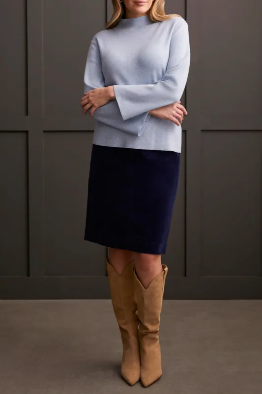 Tribal Magnolia Funnel Neck - Glacier sold by Boutique with Grace