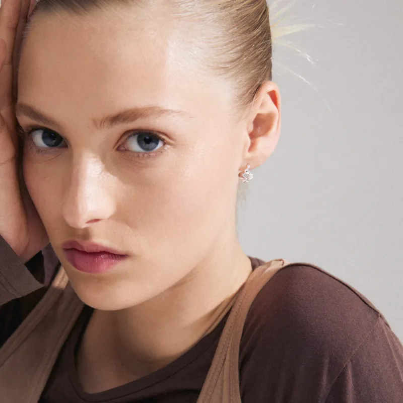 Pilgrim Penelope Earrings - Silver sold by Boutique with Grace