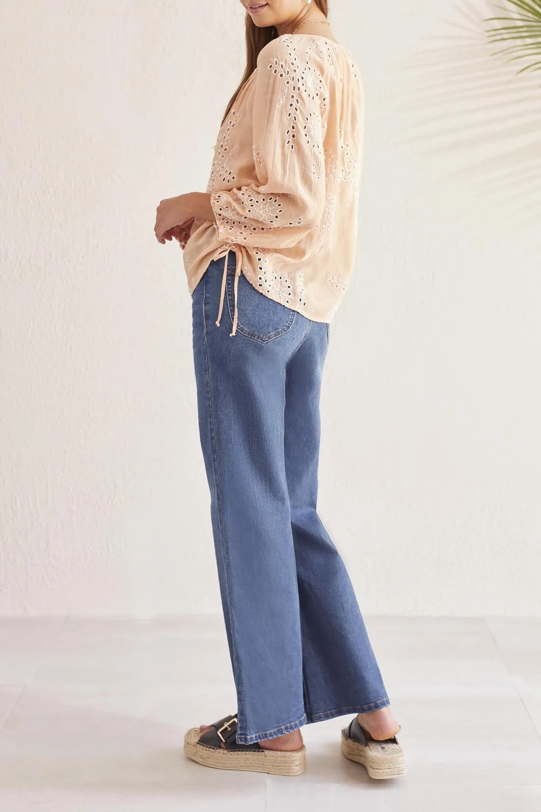 Tribal 3/4 Sleeve Blouse - Peach Sun sold by Boutique with Grace product image thumbnail 4