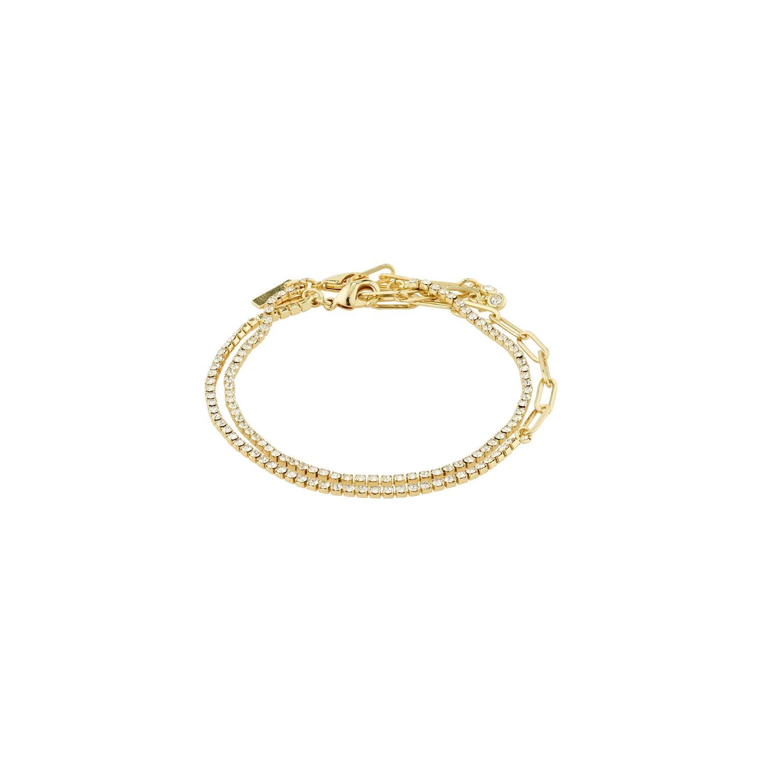 Pilgrim Rowan Crystal 2-in-1 Bracelet - Gold sold by Boutique with Grace product image thumbnail 2
