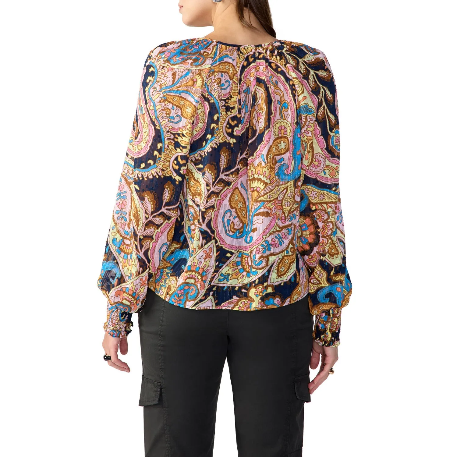 Sanctuary Relaxed Button Blouse - Tapestry sold by Boutique with Grace product image thumbnail 4
