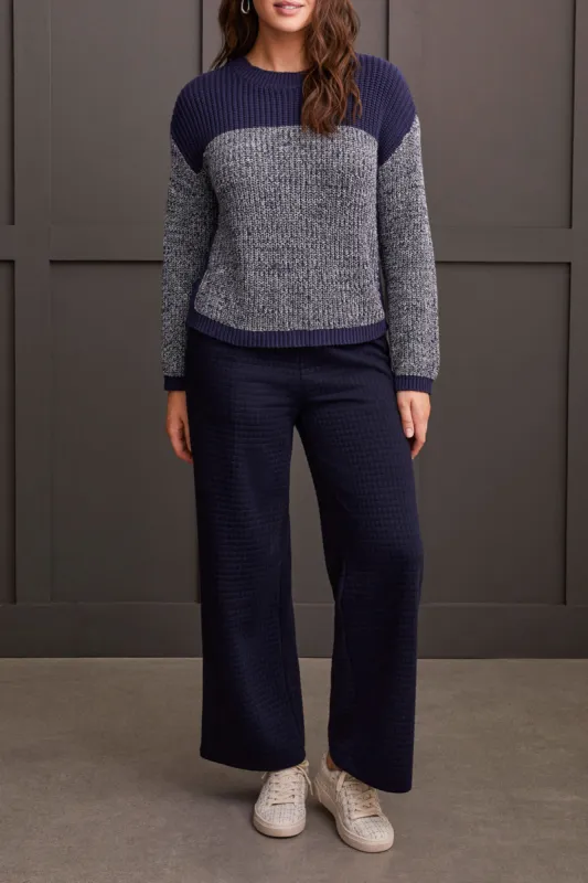 Tribal Colourblock Sweater - Sapphire sold by Boutique with Grace