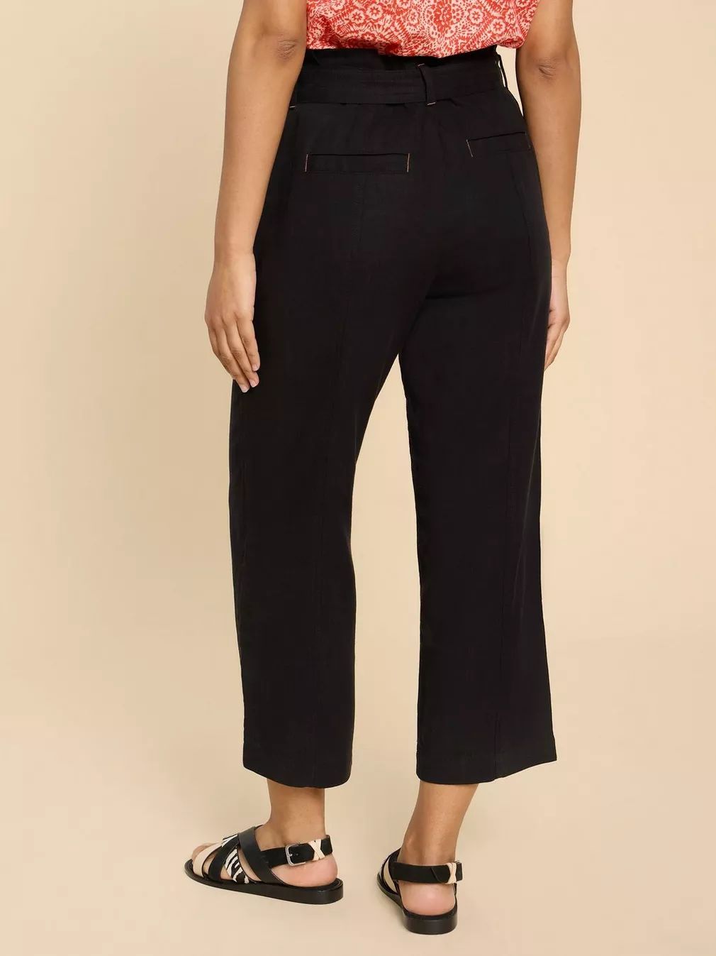 White Stuff Teakie Tencel Linen Trouser - Black sold by Boutique with Grace product image thumbnail 3
