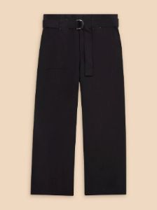 White Stuff Teakie Tencel Linen Trouser - Black sold by Boutique with Grace