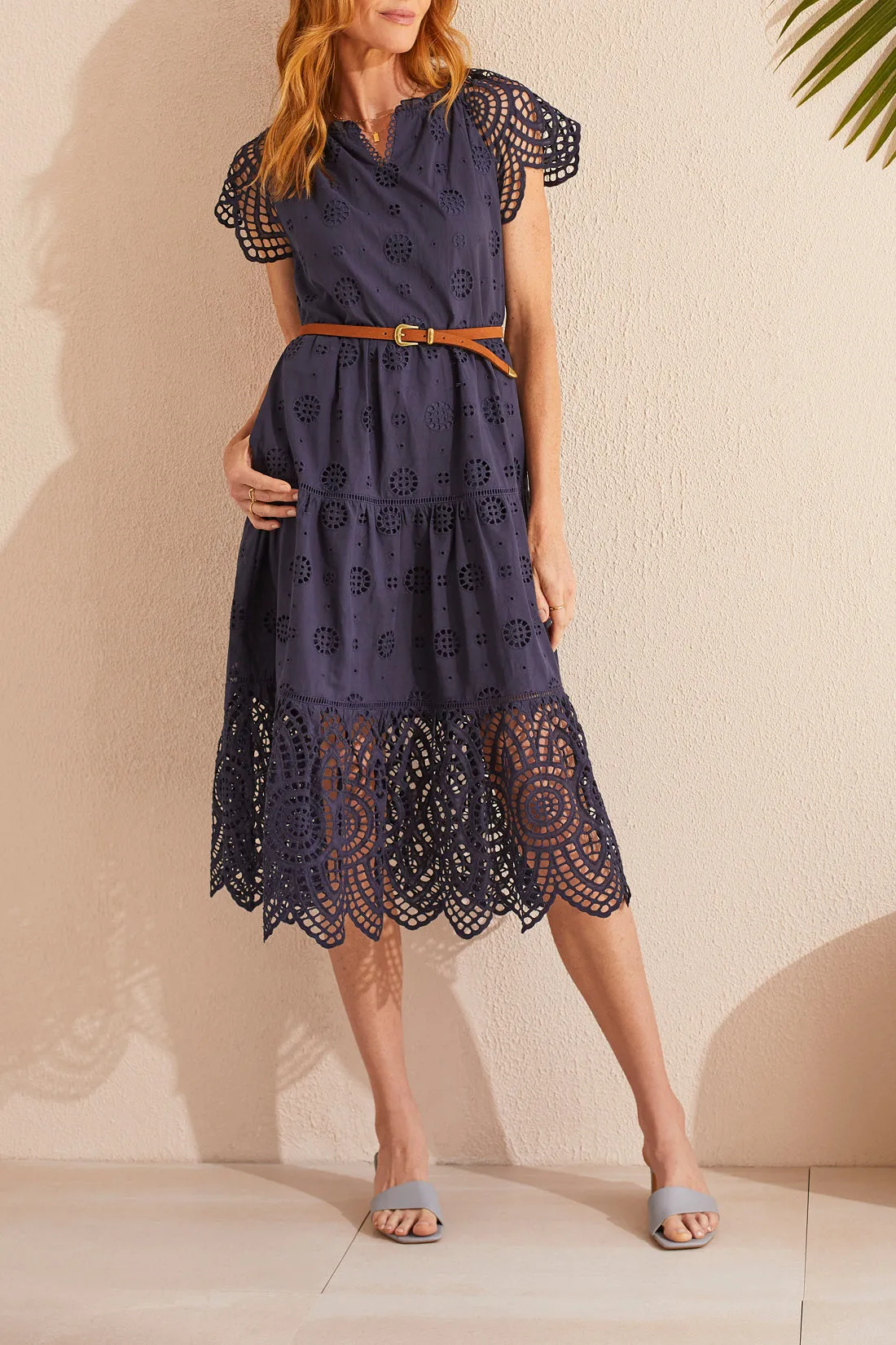 Tribal Lined Eyelet Dress - Nautical sold by Boutique with Grace product image thumbnail 2