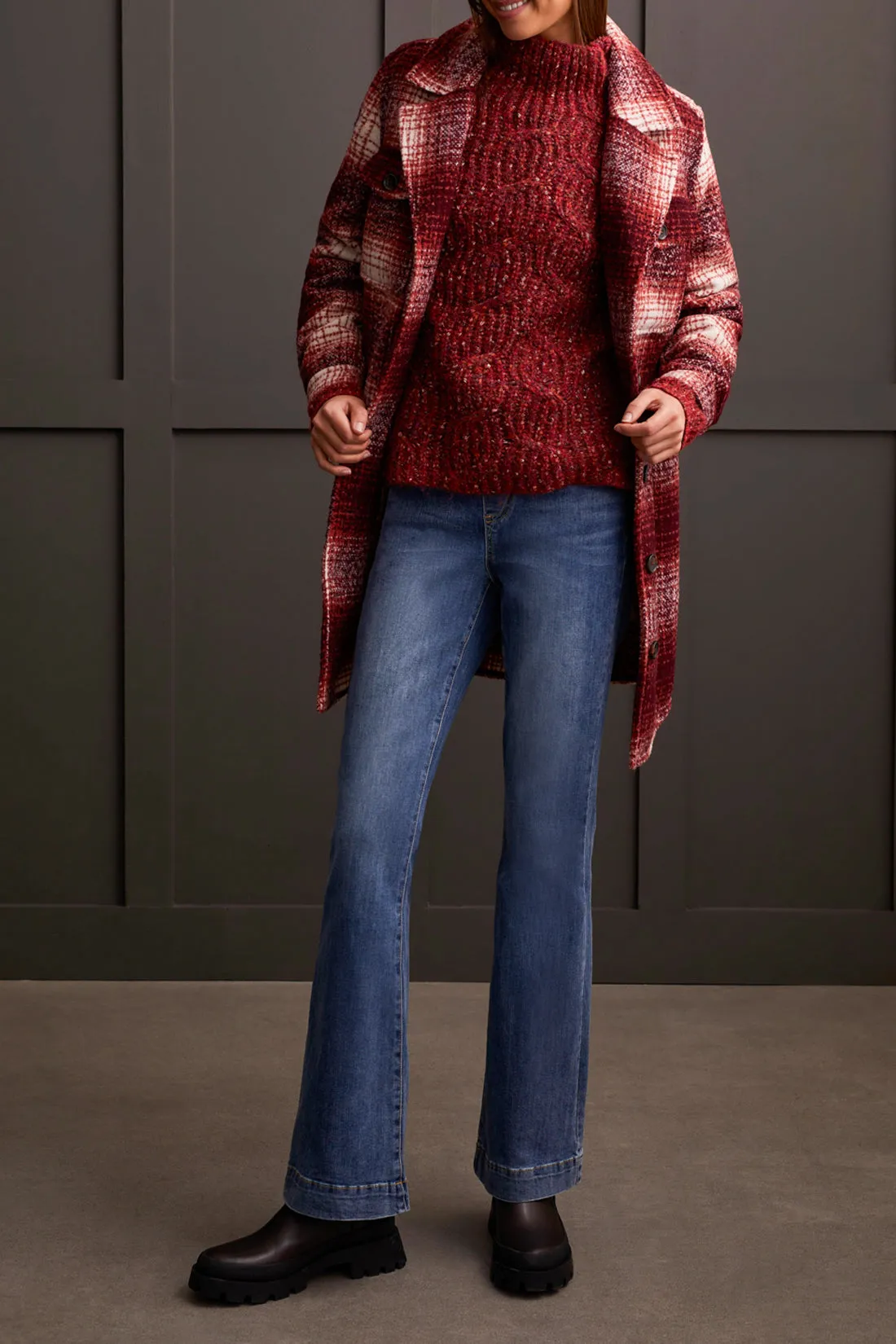 Tribal Eliza Oversized Funnel Neck - Scarlet sold by Boutique with Grace product image thumbnail 2