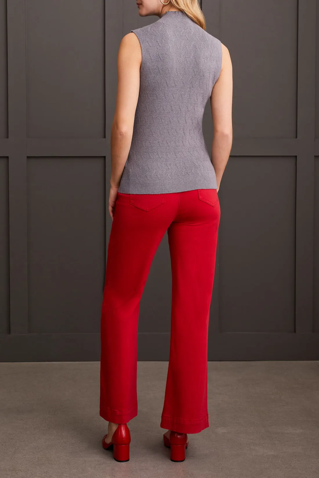 Tribal Emmaline Mock-Neck Top - Charcoal sold by Boutique with Grace product image thumbnail 3