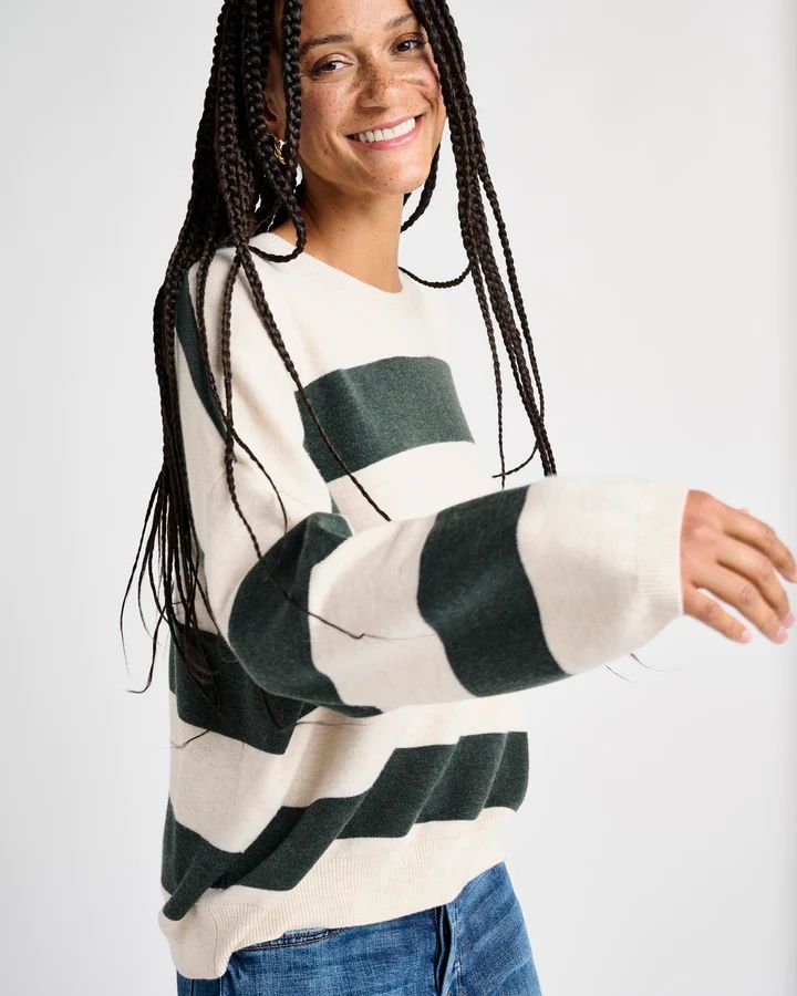 Splendid Ivy Stripe Sweater - Balsam Stripe sold by Boutique with Grace product image thumbnail 3