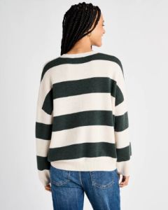 Splendid Ivy Stripe Sweater - Balsam Stripe sold by Boutique with Grace