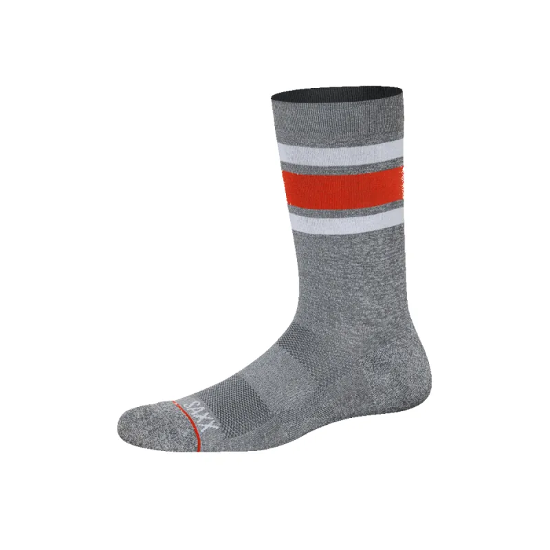 Saxx Whole Package Crew - Athletic Stripe - Grey sold by Boutique with Grace