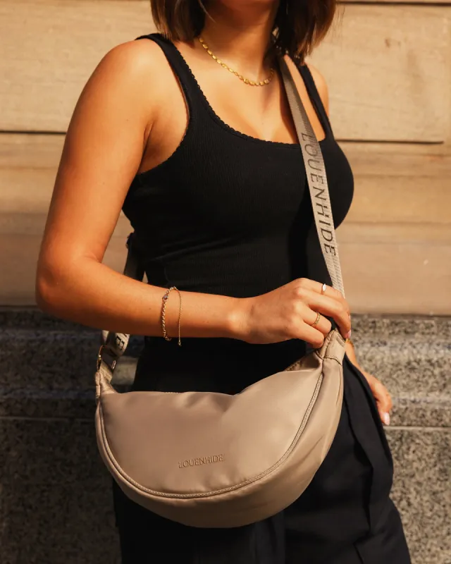 Louenhide Sylvia Nylon Sling Bag - Beige sold by Boutique with Grace