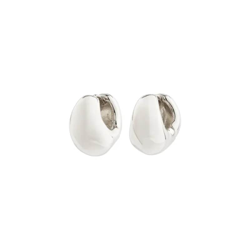 Pilgrim Light Recycled Chunky Earrings - Silver sold by Boutique with Grace