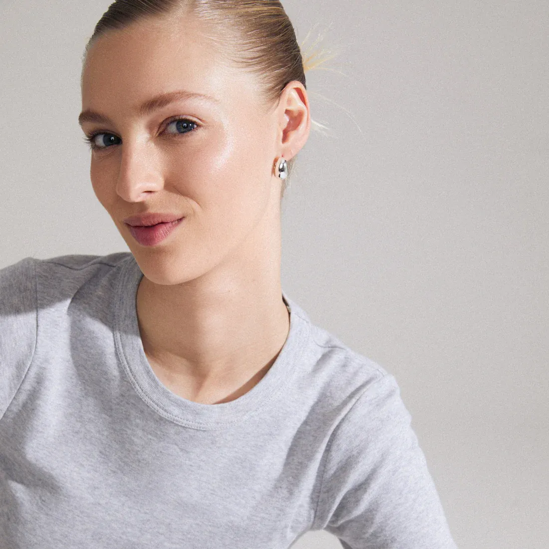 Pilgrim Light Recycled Chunky Earrings - Silver sold by Boutique with Grace product image thumbnail 2