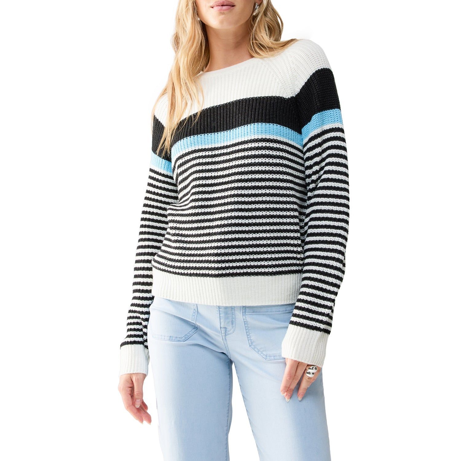 Sanctuary Summit Sweater - Sky Blue Stripe sold by Boutique with Grace product image thumbnail 3