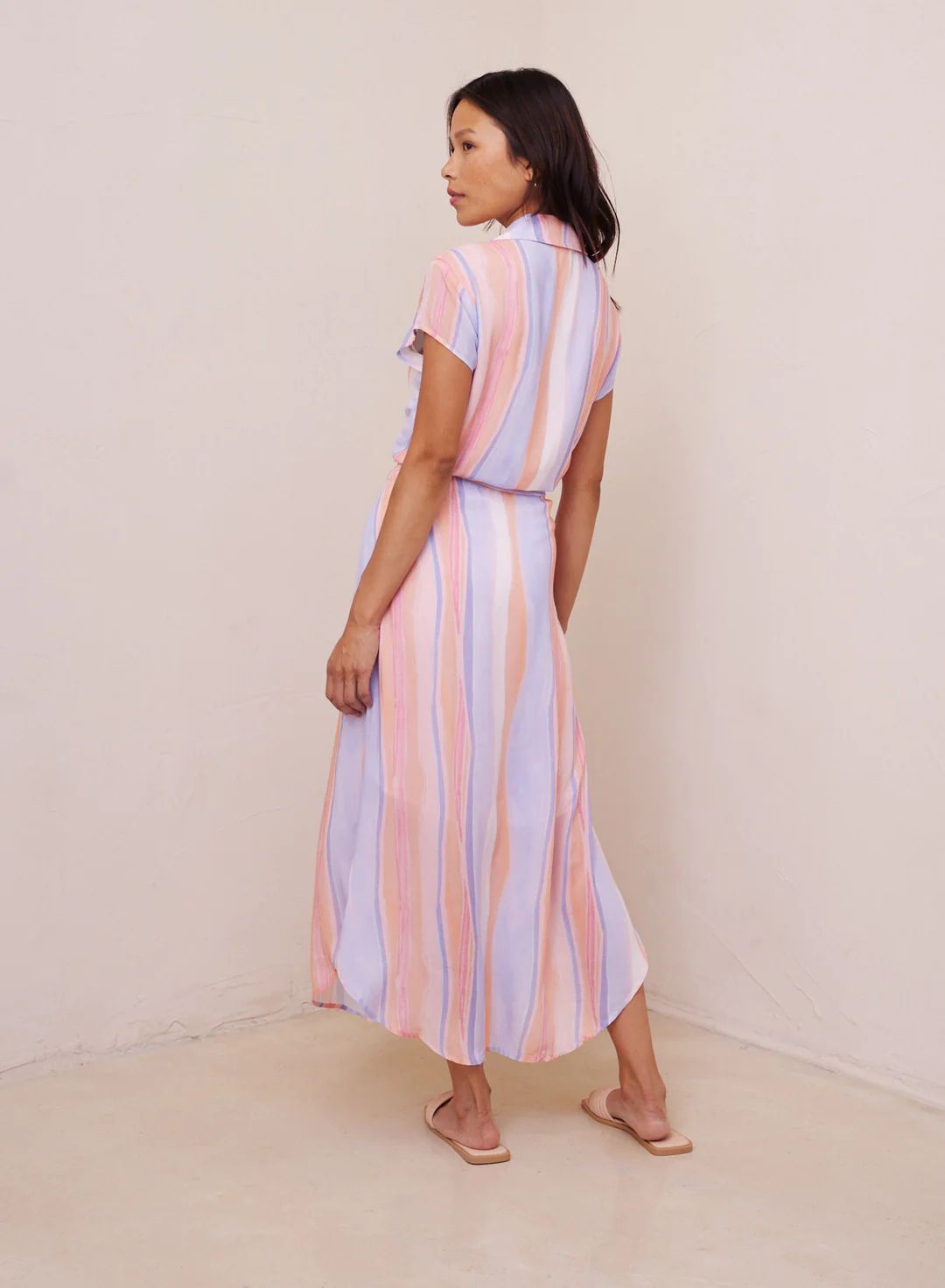 Bella Dahl Cap Sleeve Maxi Shirt Dress - Paloma Stripes sold by Boutique with Grace product image thumbnail 3