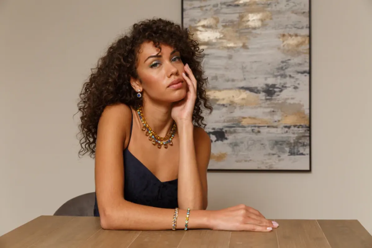Rebekah Price Amica Summer Blue Bracelet sold by Boutique with Grace