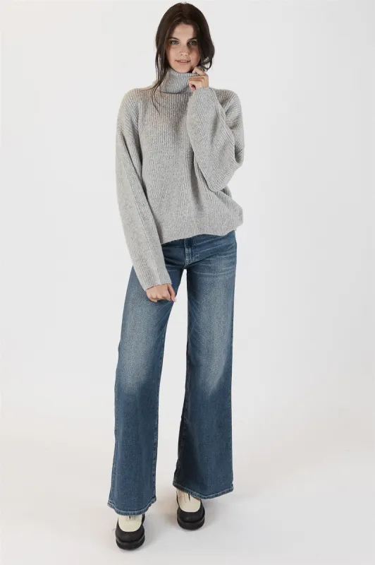 Lyla & Luxe Sahara Sweater - Light Grey sold by Boutique with Grace