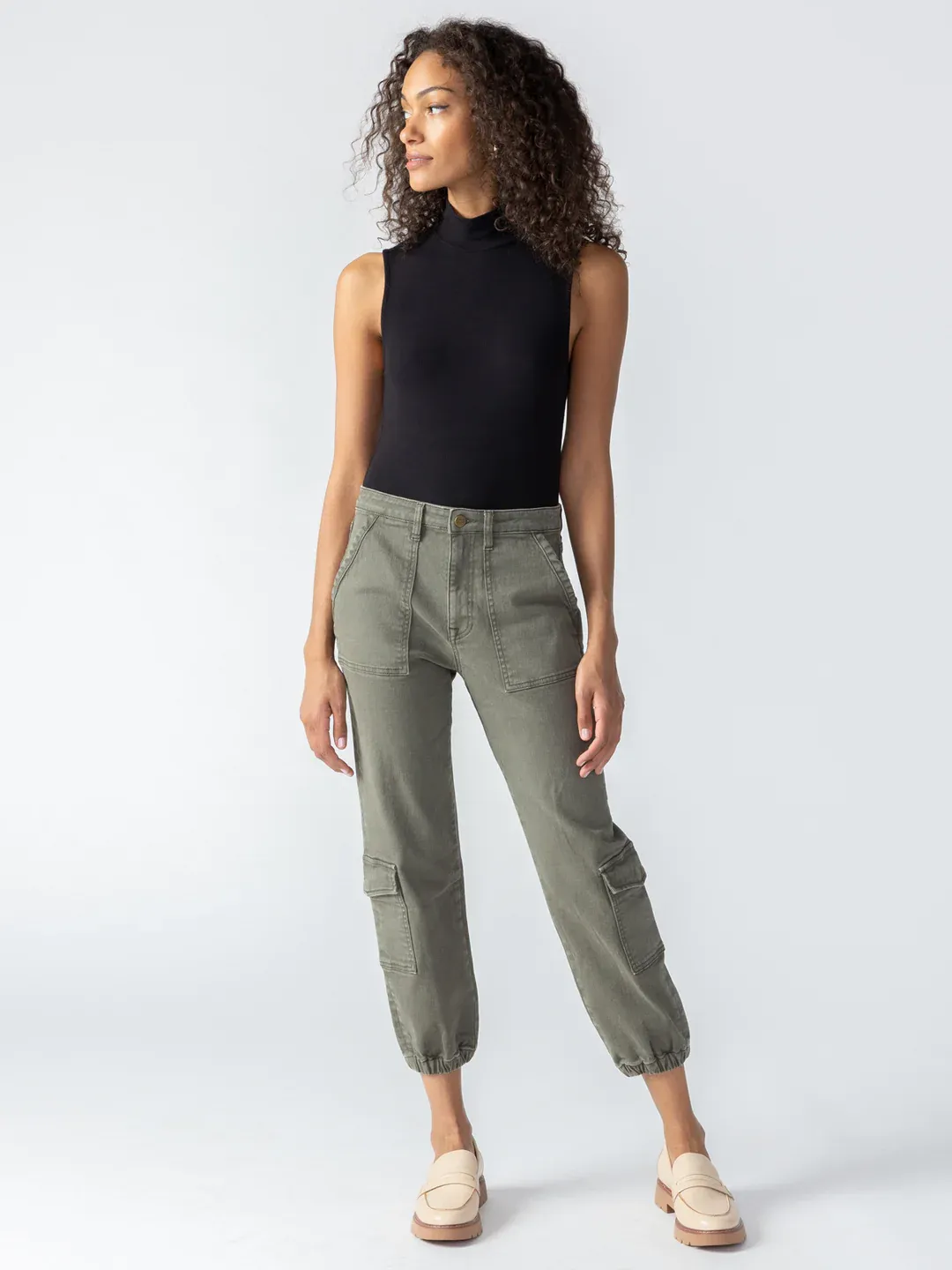 Sanctuary Brooklyn Cargo Pant - Mossy Green sold by Boutique with Grace