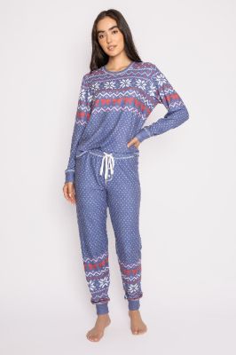 PJ Salvage Cozy Vibes PJ Set - Dark Peri sold by Boutique with Grace