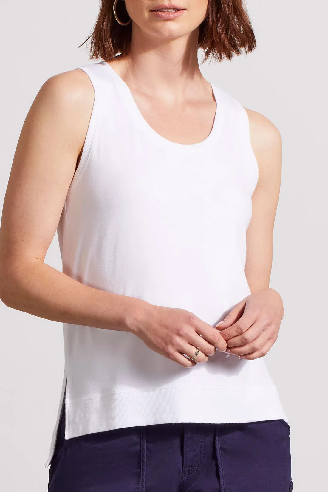 Tribal High-Low Tank - White sold by Boutique with Grace product image thumbnail 2