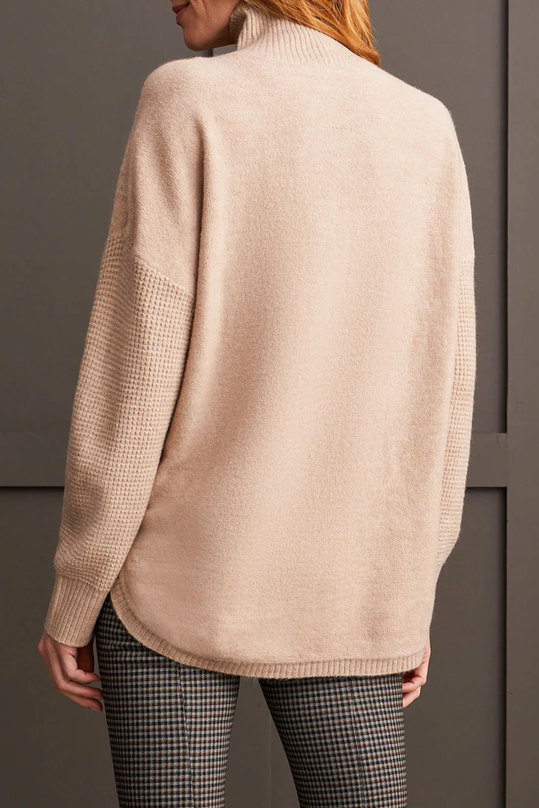Tribal Madelaine Mock Neck Sweater - Oatmeal sold by Boutique with Grace product image thumbnail 4