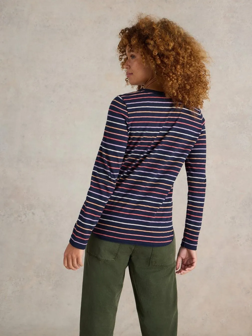White Stuff Clara Striped Tee - Navy Multi sold by Boutique with Grace product image thumbnail 4