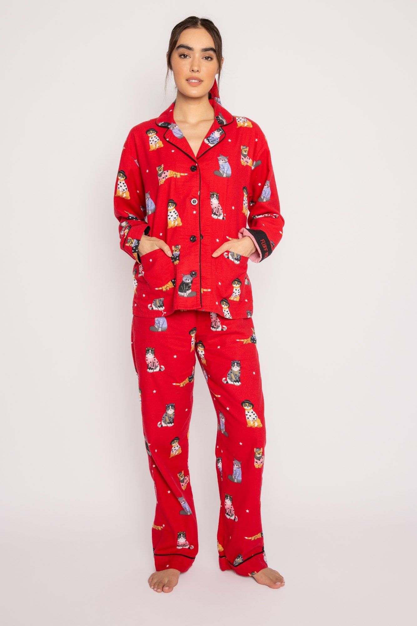 PJ Salvage Flannels - Red sold by Boutique with Grace product image thumbnail 5