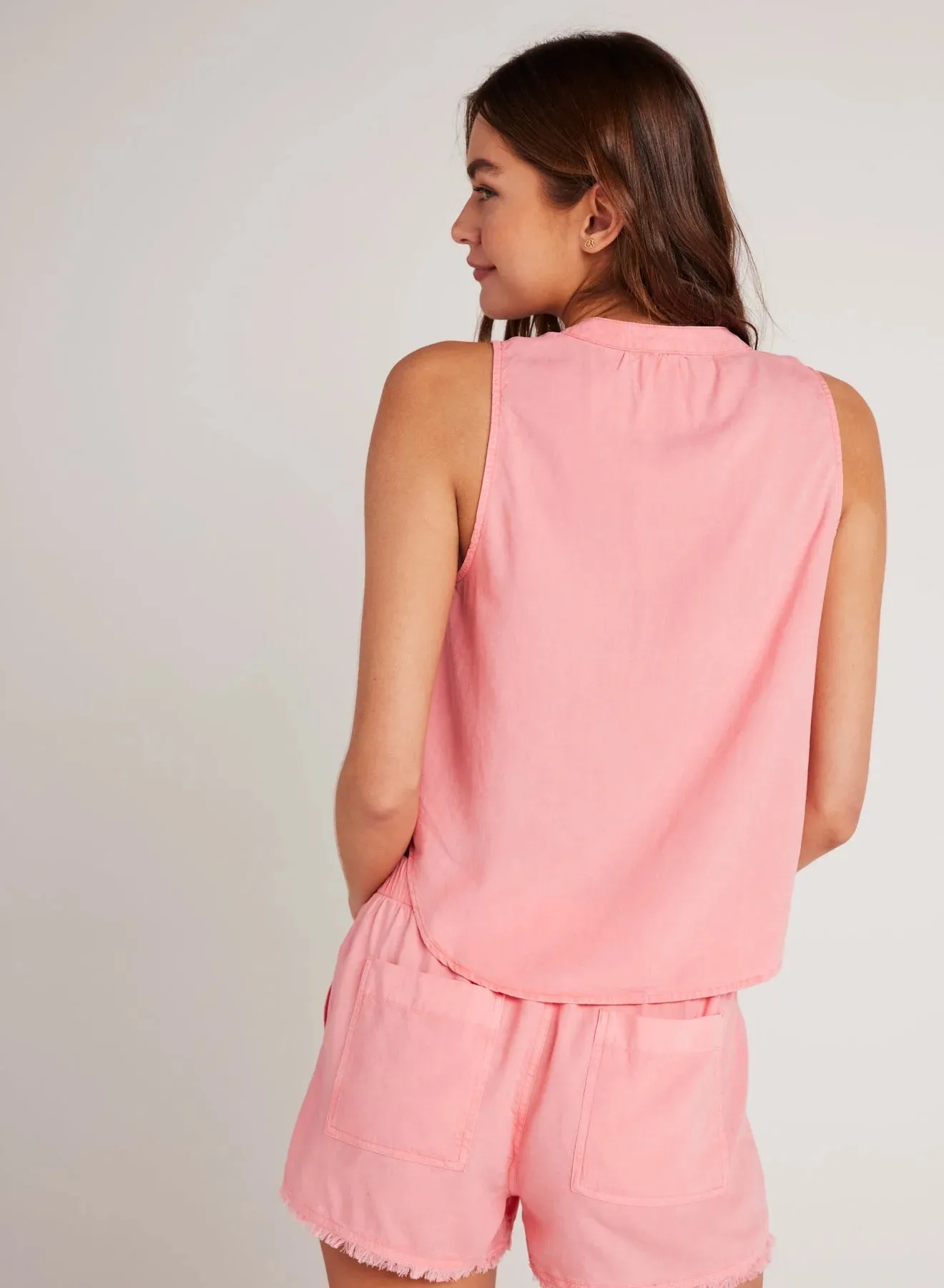 Bella Dahl Sleeveless Popover - Blossom Pink sold by Boutique with Grace product image thumbnail 2
