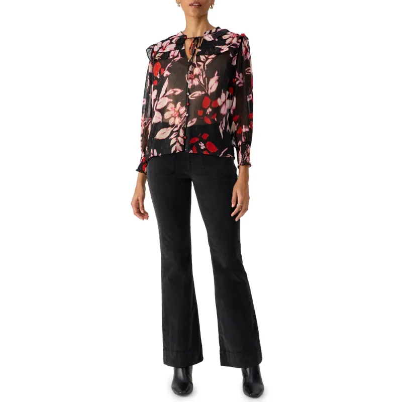 Sanctuary Winter Wish Blouse - Poinsettia sold by Boutique with Grace