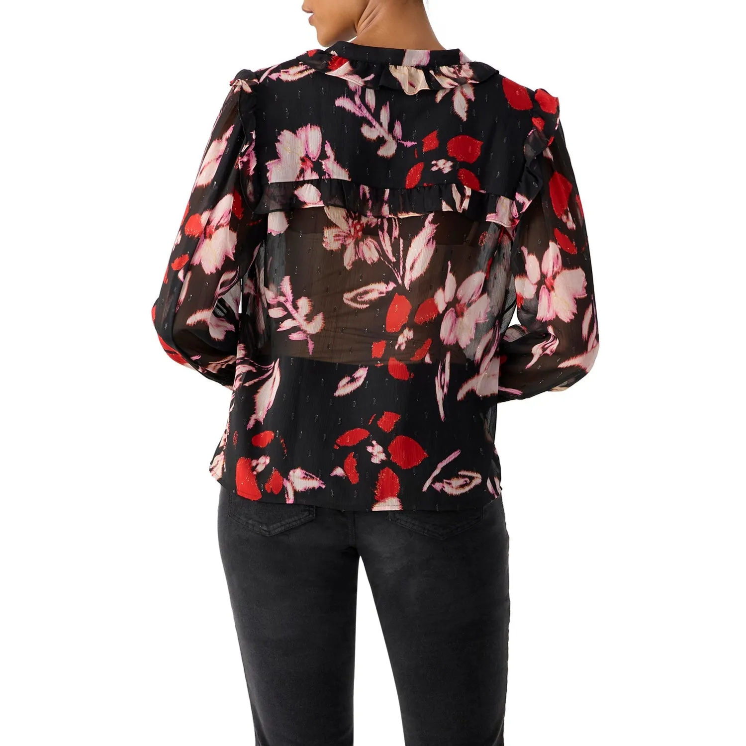 Sanctuary Winter Wish Blouse - Poinsettia sold by Boutique with Grace product image thumbnail 3