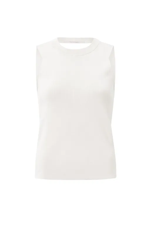 Yaya Knit Tank - Off-White sold by Boutique with Grace