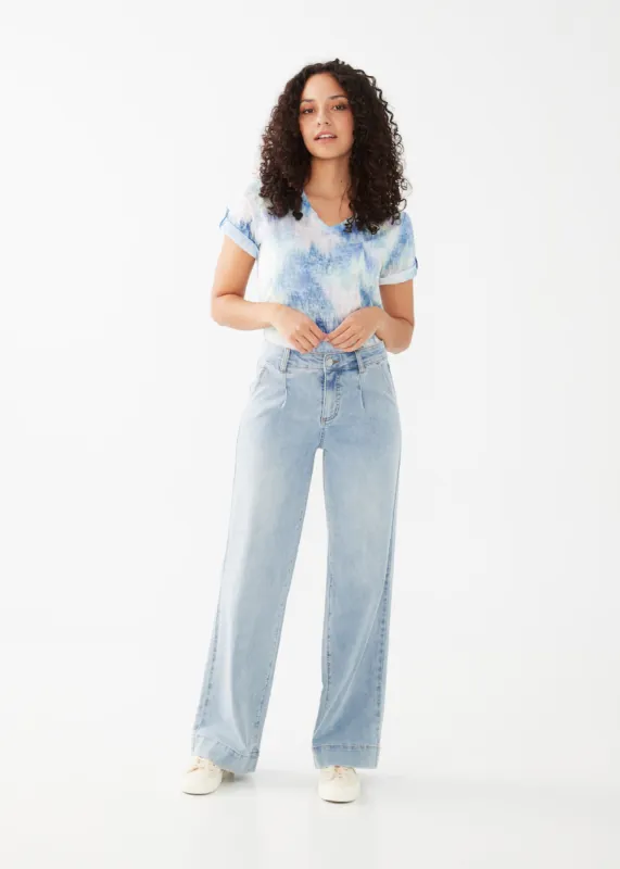 FDJ Olivia Wide Trouser - Light sold by Boutique with Grace