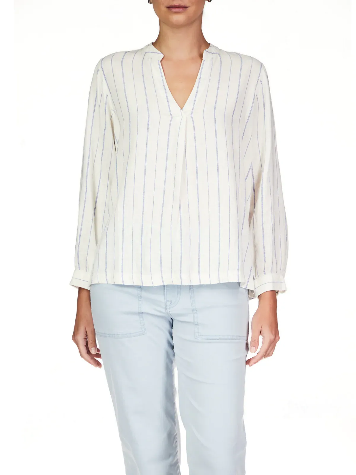 Sanctuary No Worries Tunic - Ocean Blue Stripe sold by Boutique with Grace