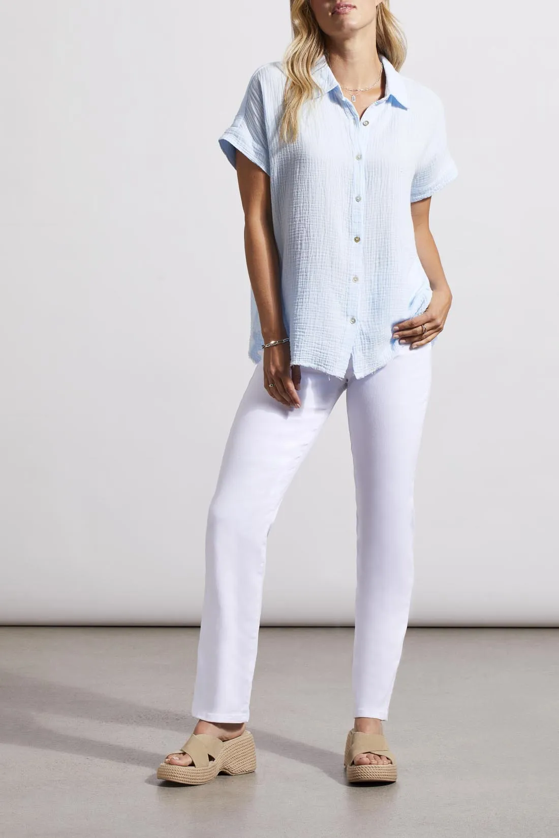 Tribal Kay Top - Blue Cloud sold by Boutique with Grace