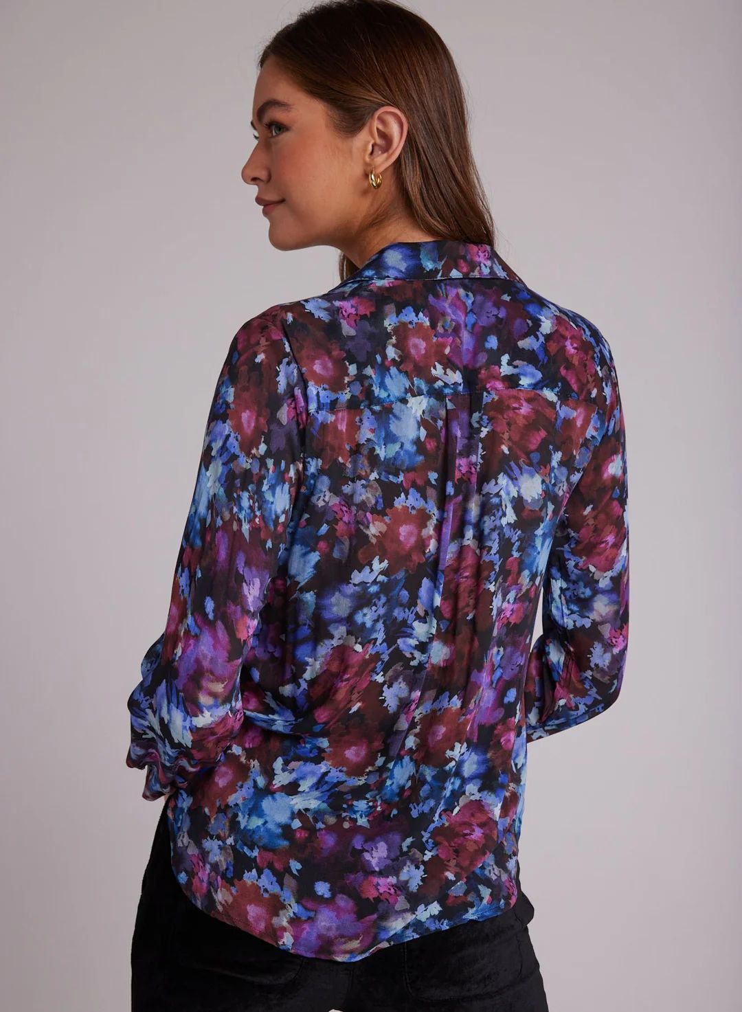Bella Dahl Hipster Shirt - Midnight Bloom sold by Boutique with Grace product image thumbnail 3
