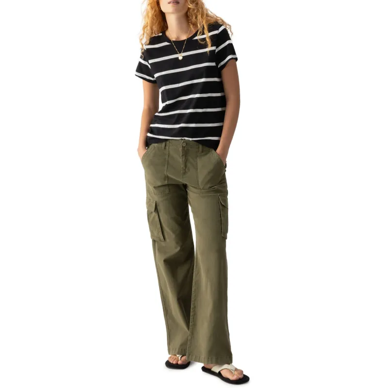 Sanctuary The Perfect Tee - Black Stripe sold by Boutique with Grace