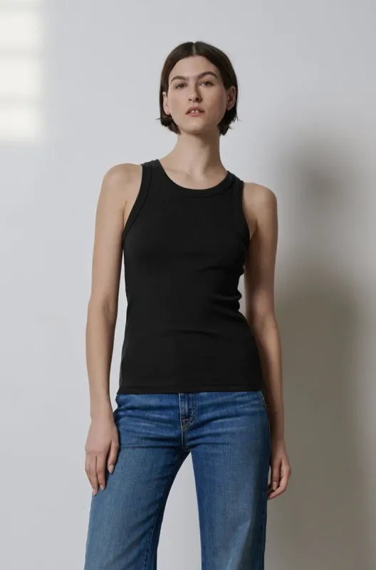 Velvet Cruz Modal Rib Tank - Black sold by Boutique with Grace