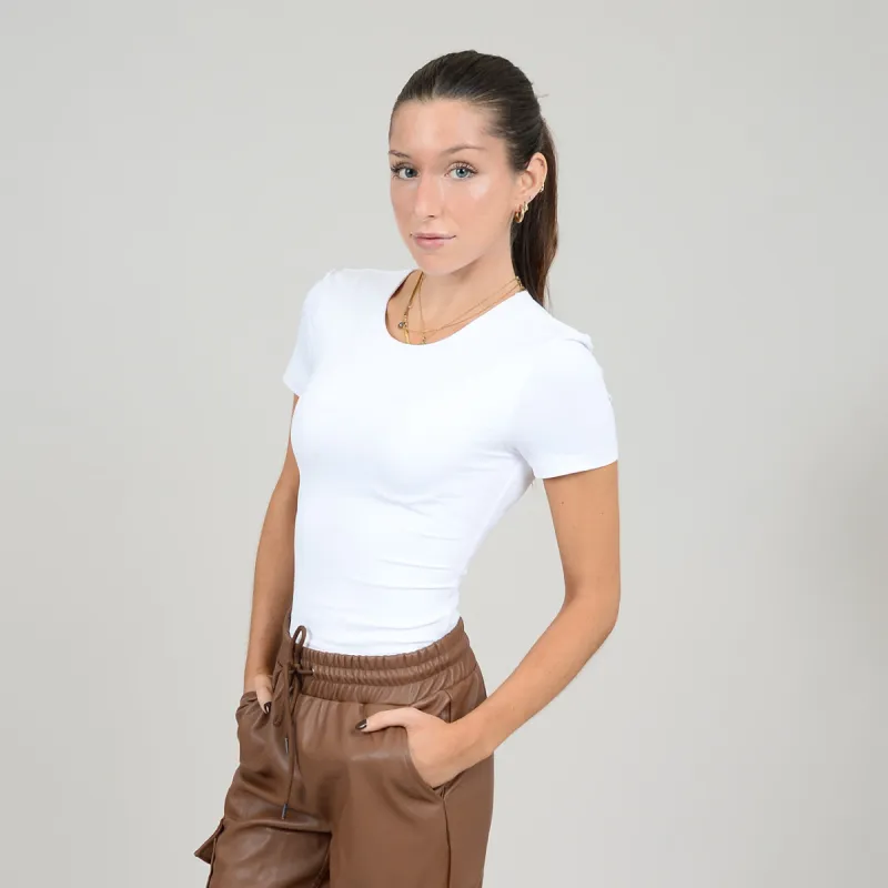 RD Second Skin Roxi Tee - White sold by Boutique with Grace