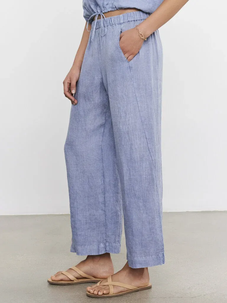 Velvet Lola Linen Pant - Blue Haze sold by Boutique with Grace product image thumbnail 2