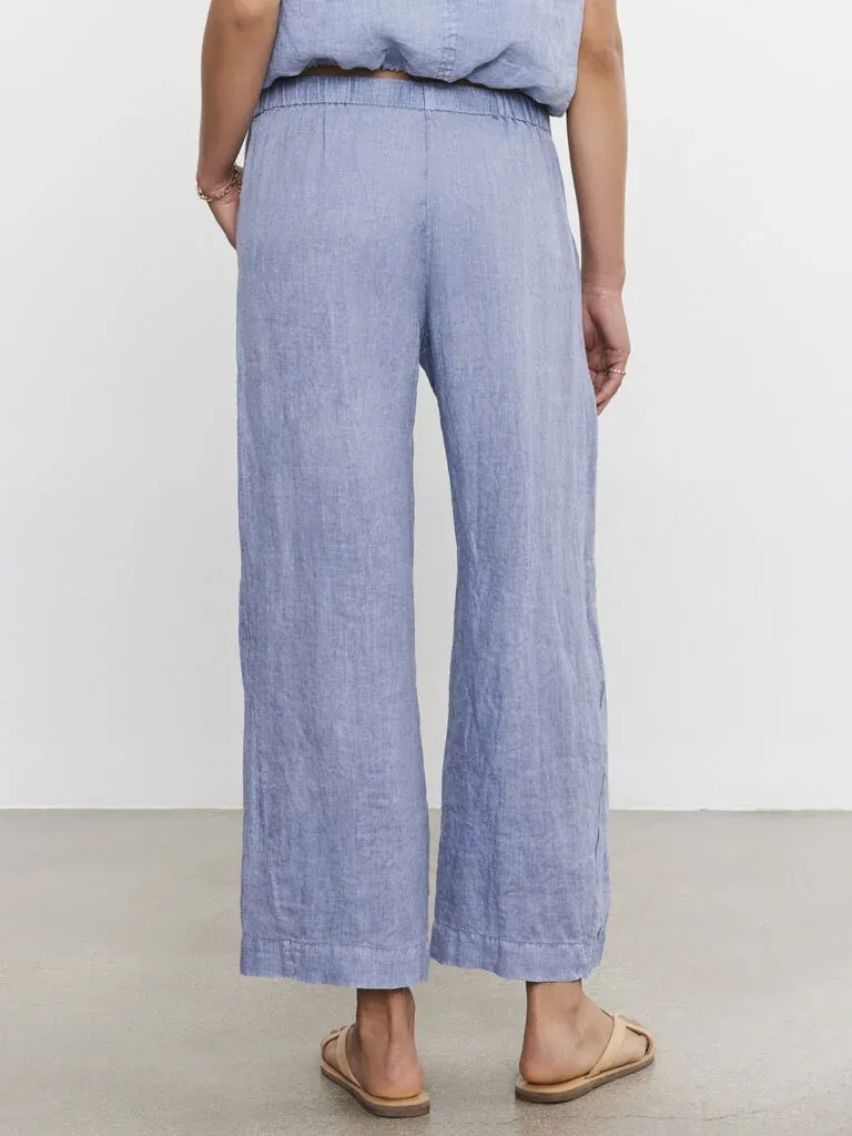 Velvet Lola Linen Pant - Blue Haze sold by Boutique with Grace product image thumbnail 3