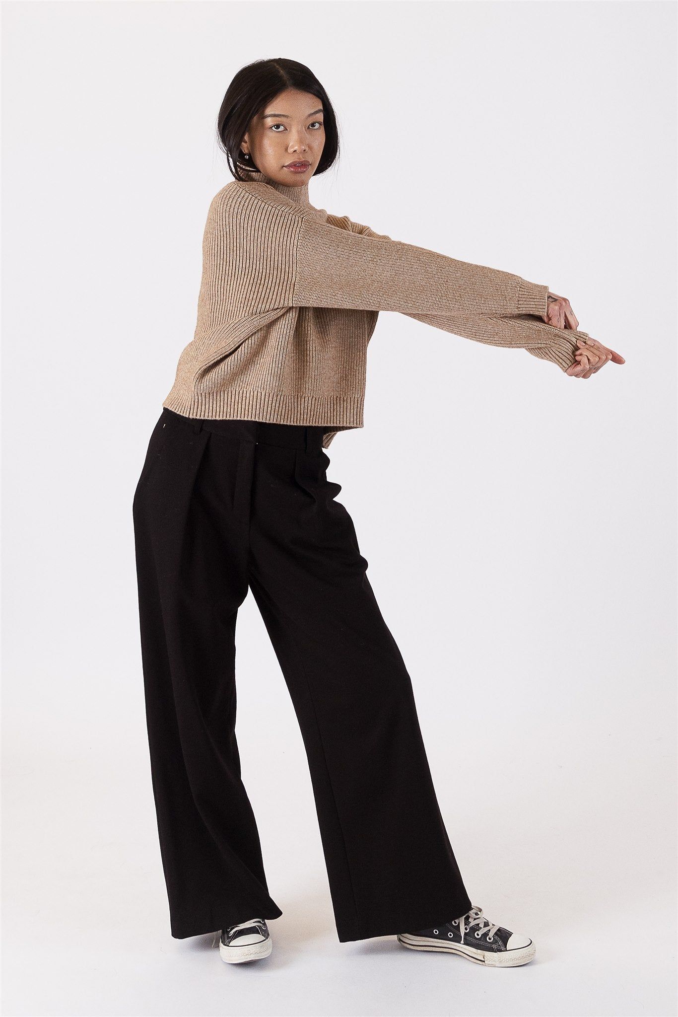 Lyla & Luxe Evolet Mockneck - Camel sold by Boutique with Grace product image thumbnail 2