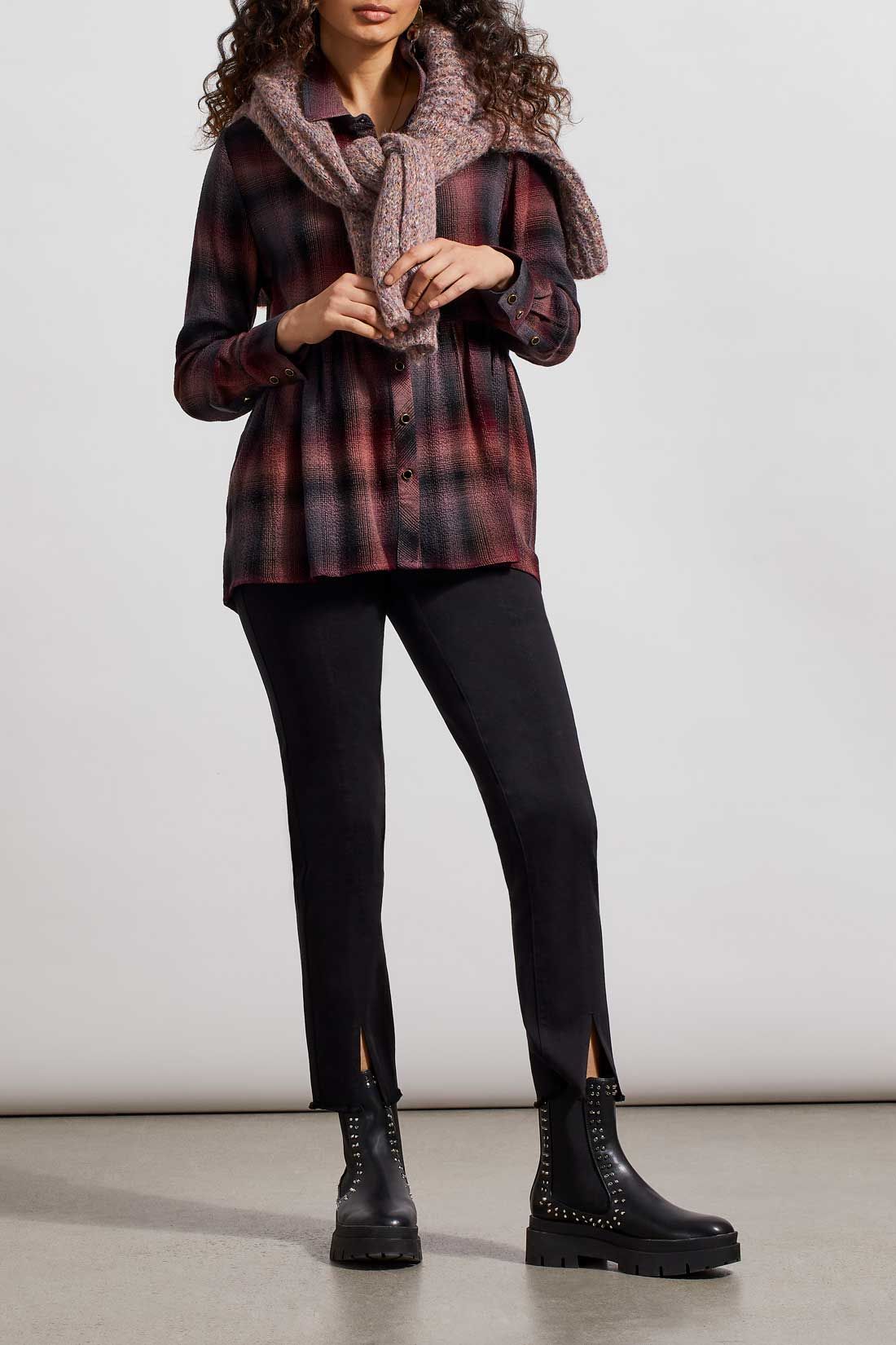 Tribal Peplum Blouse - Black Orchid sold by Boutique with Grace product image thumbnail 2