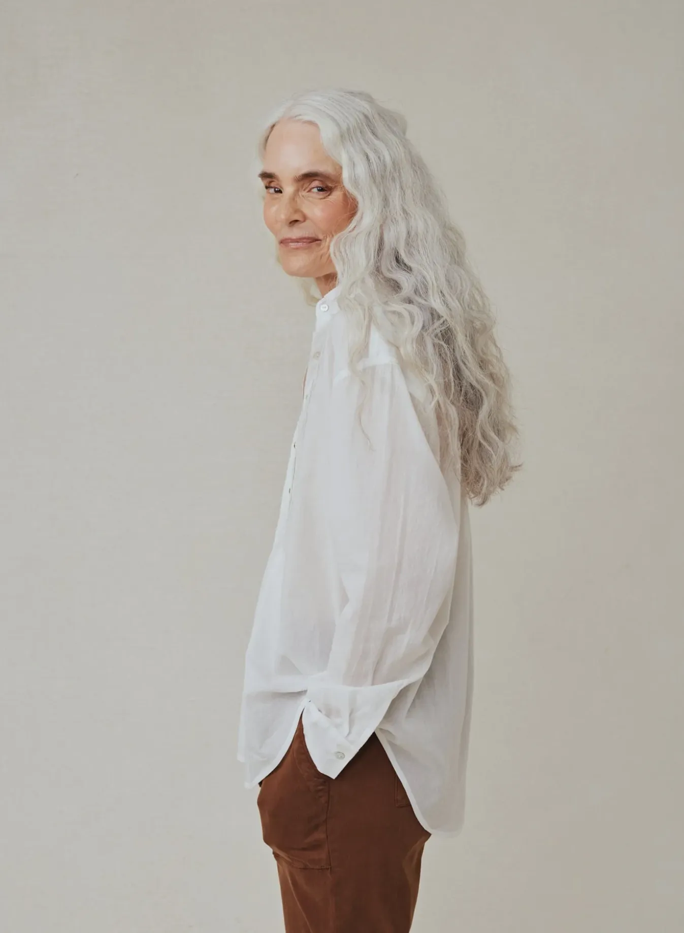 Bella Dahl Pintucked Flowy Shirt - White sold by Boutique with Grace product image thumbnail 4