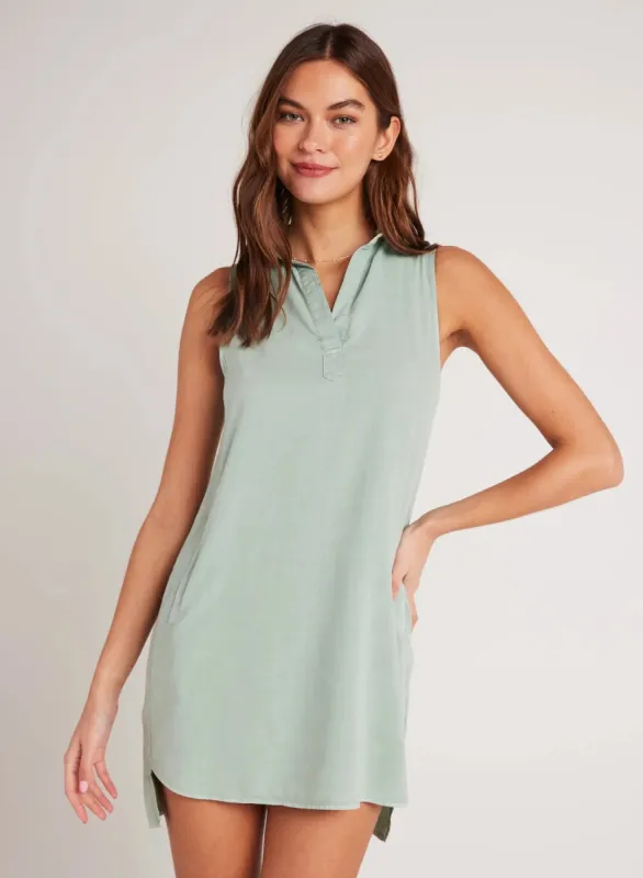 Bella Dahl Sleeveless A-Line Dress - Oasis Green sold by Boutique with Grace