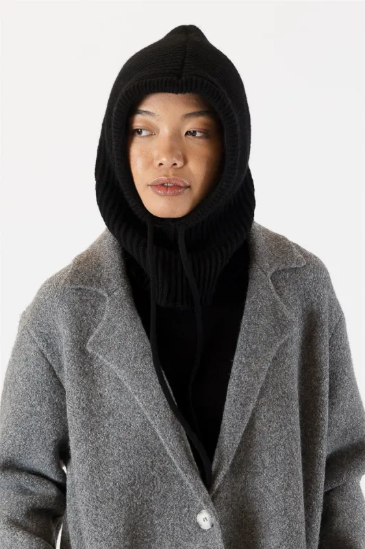 Lyla & Luxe Ribbed Balaclava - Black sold by Boutique with Grace