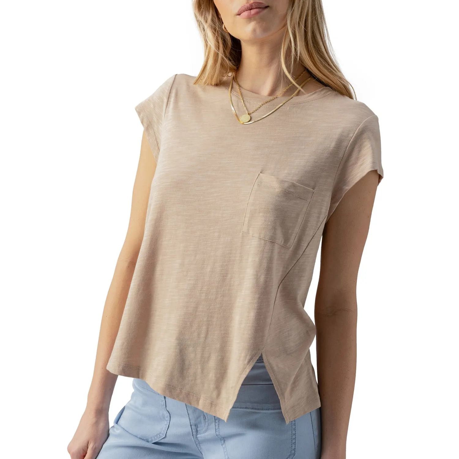 Sanctuary Under the Palms Tee - Sand sold by Boutique with Grace