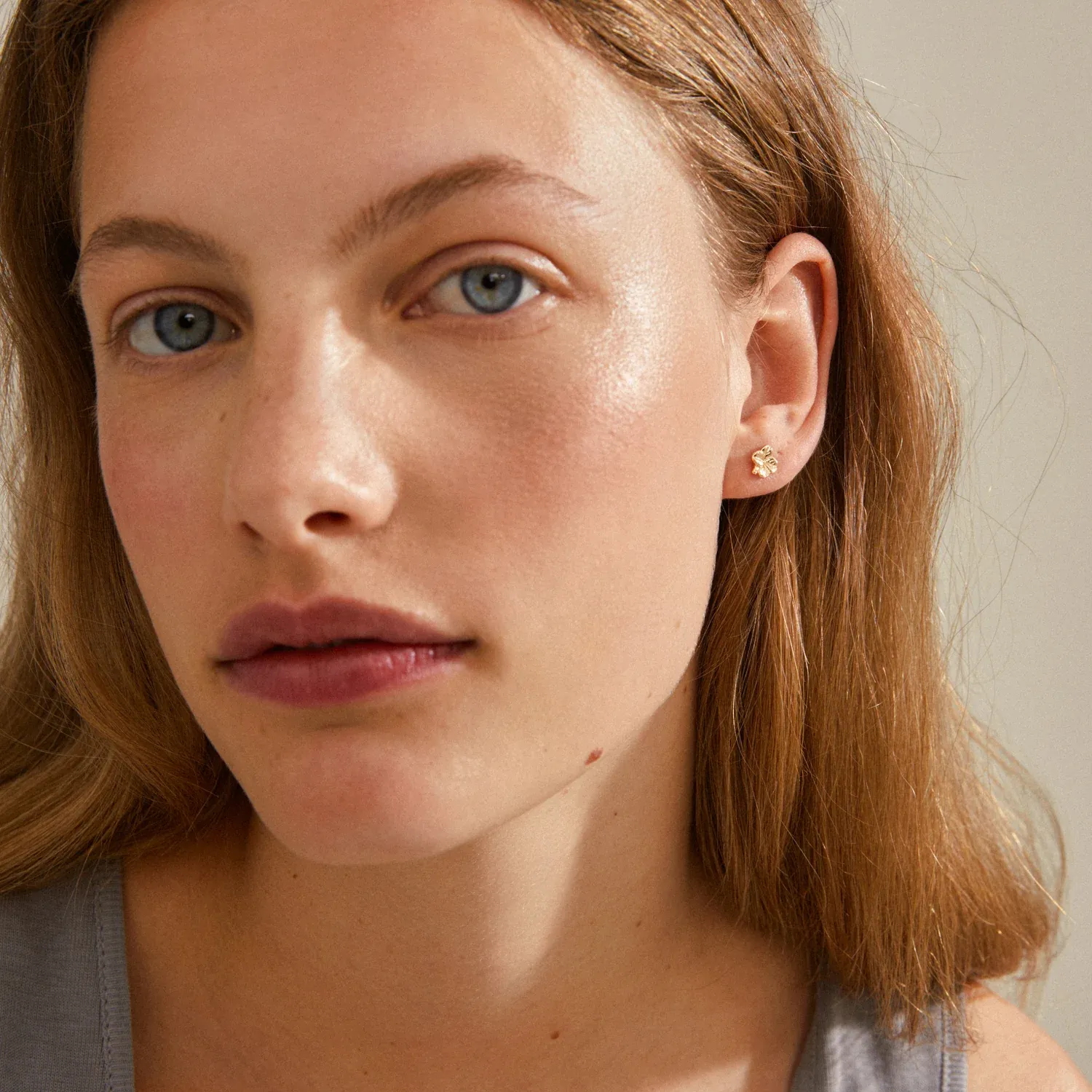 Pilgrim Octavia Recycled Clover Earrings - Gold sold by Boutique with Grace