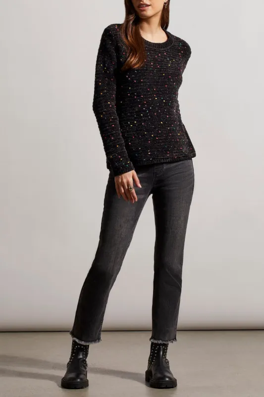 Tribal Melissa Crew Sweater - Black Multi sold by Boutique with Grace